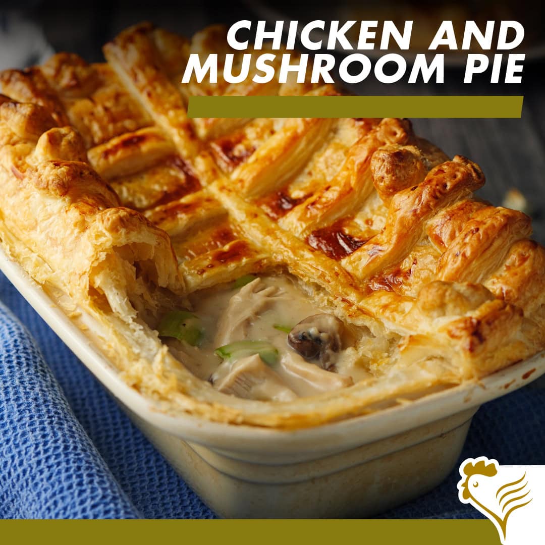 Golden Chicken & Mushroom Pie Recipe