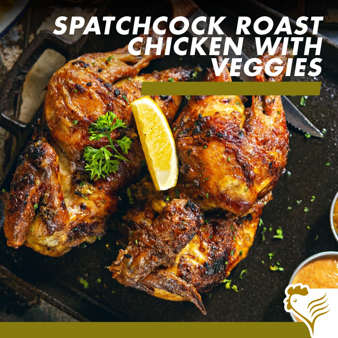 One-Pan Spatchcock Roast Chicken with Veggies Recipe