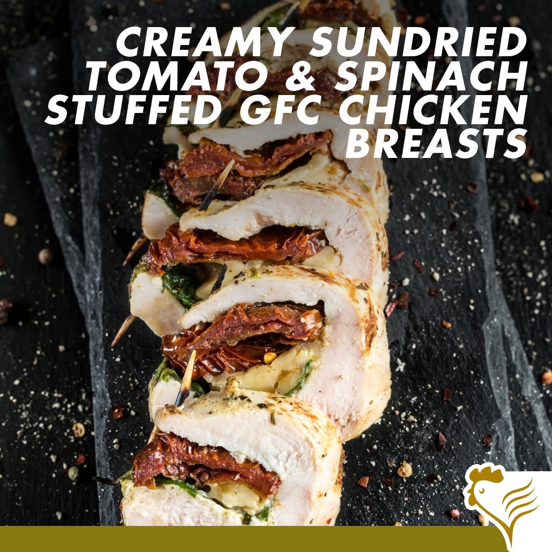 Sundried Tomato & Spinach Stuffed Chicken Breasts 