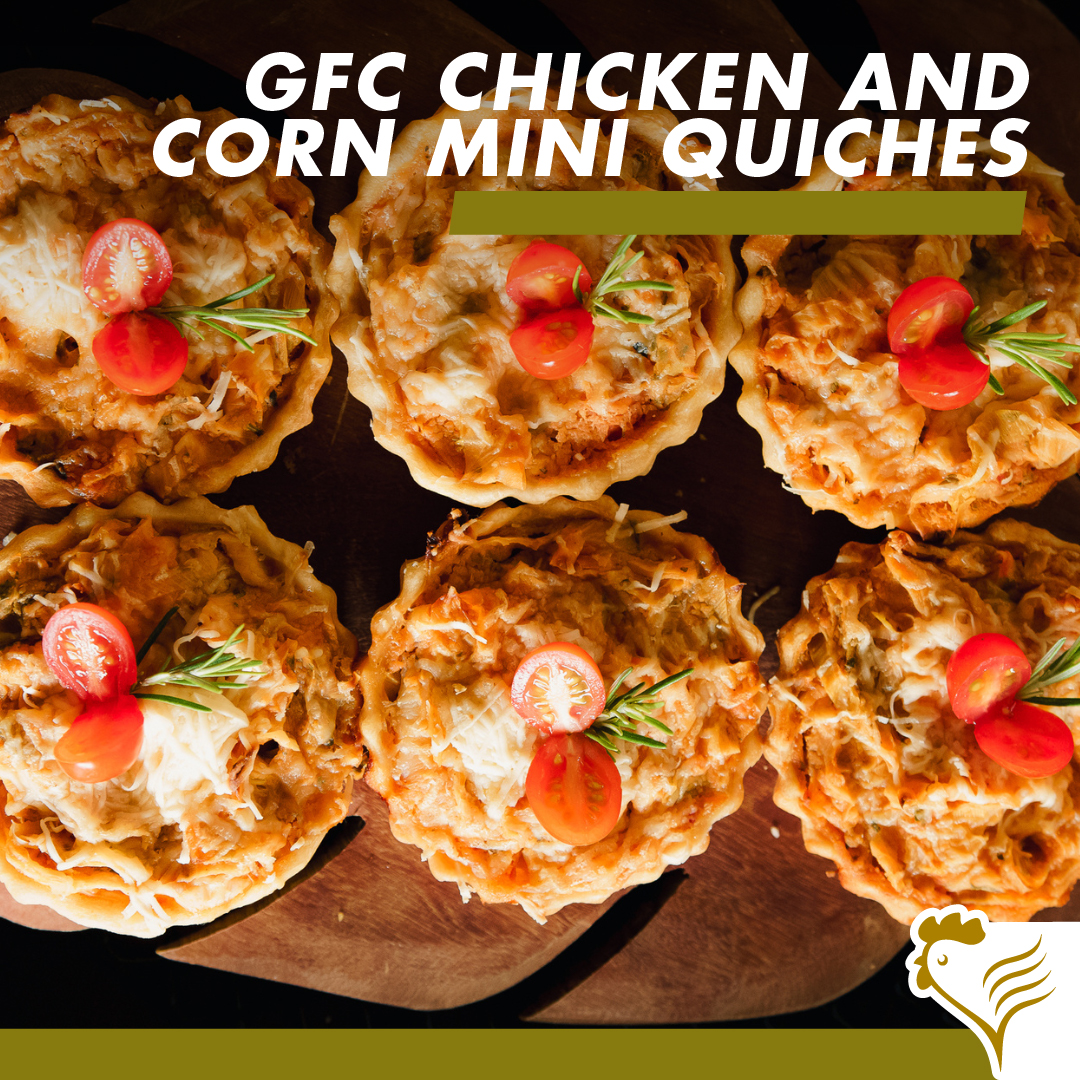 Chicken & Corn Mini Quiches Recipe