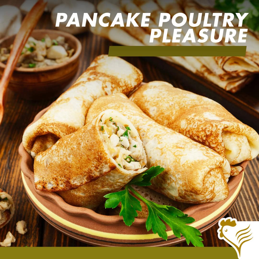 Chicken & Mushroom Crepes