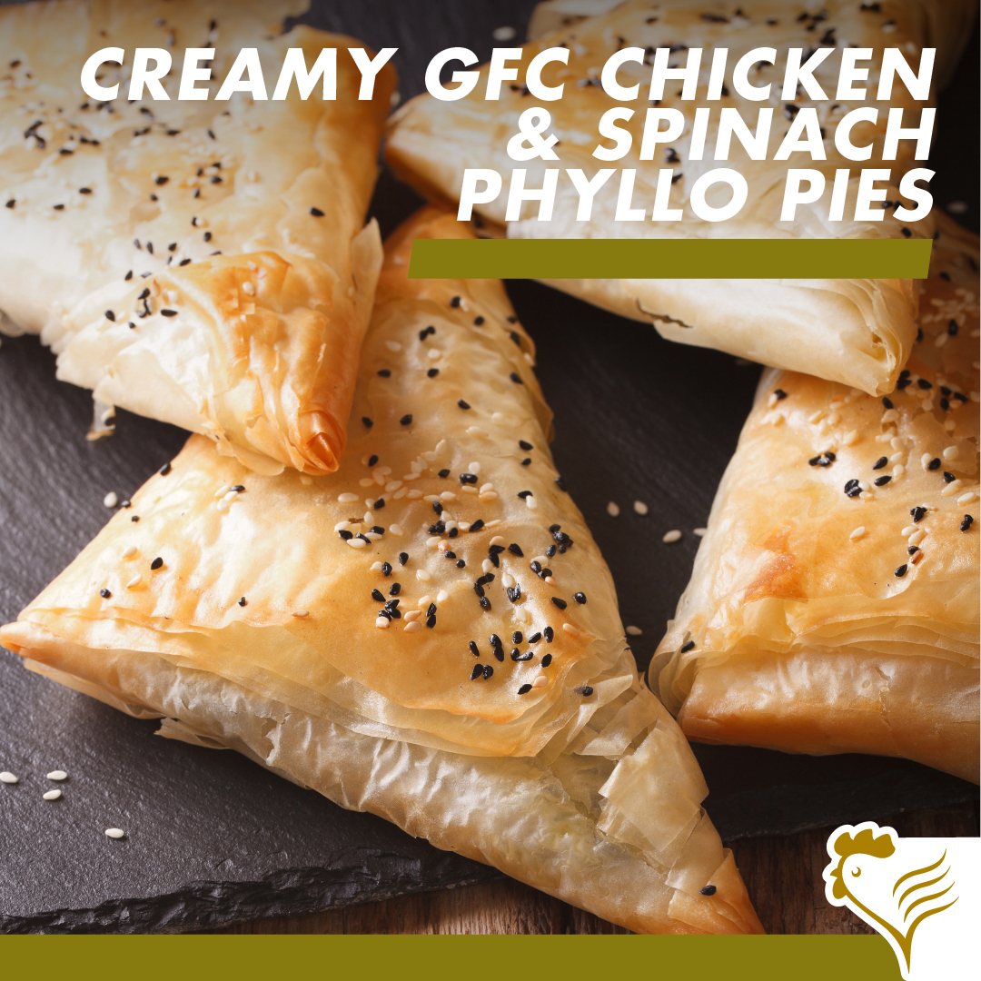 Creamy Chicken & Spinach Phyllo Pie